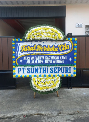 Papan Bunga Duka di Karangwareng
